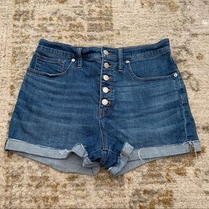 Madewell High Rise Jean Shorts